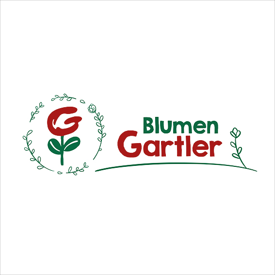 Einsigartig Logo Blumen Gartler